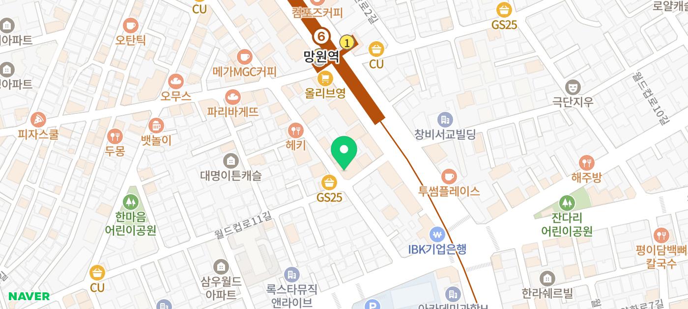 멘지 위치 지도