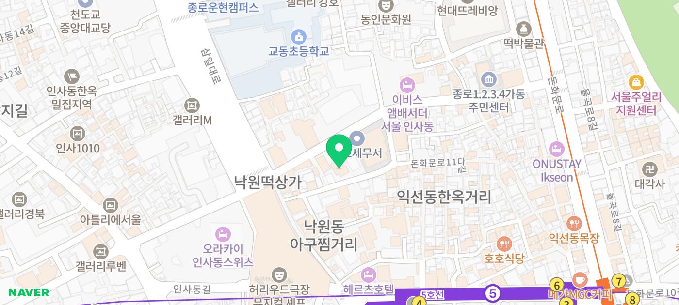 을지면옥 위치 지도