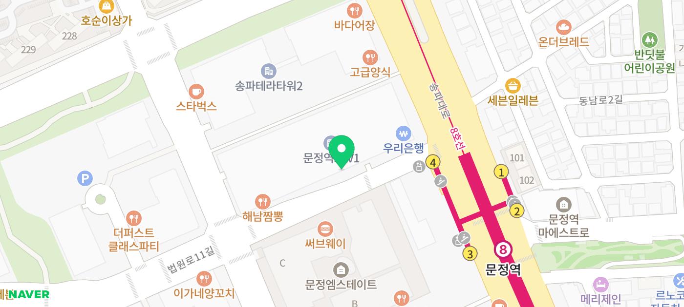 청류 위치 지도