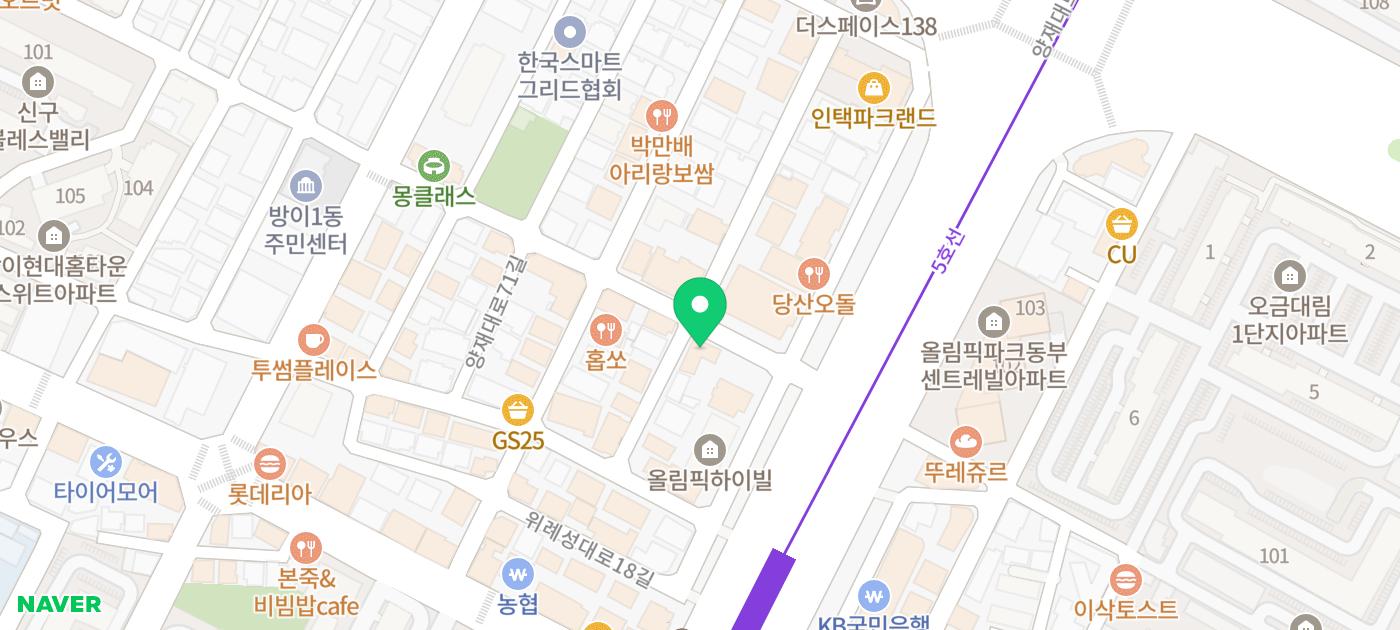 봉피양 방이점 위치 지도