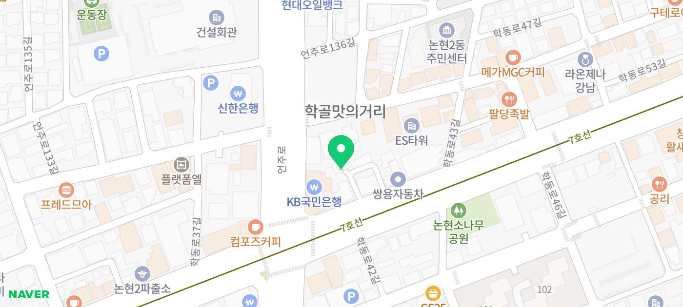진미평양냉면 위치 지도