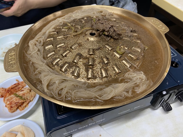 남은 불고기 육수에 추가한 면