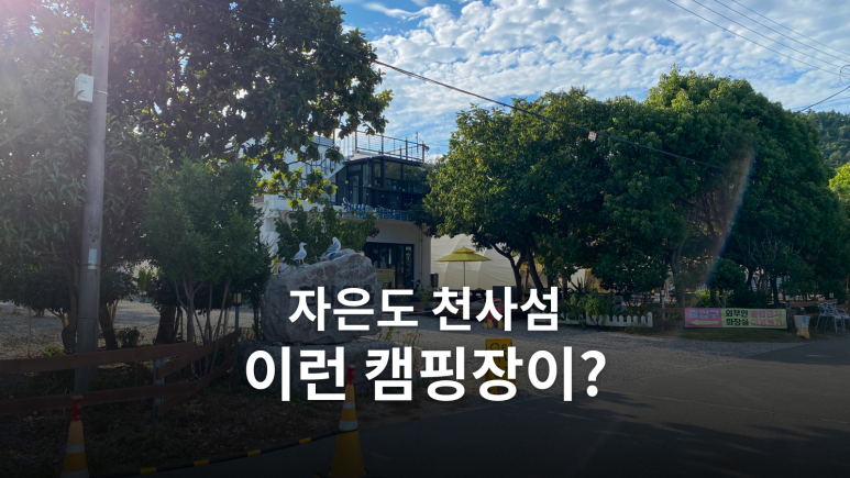 자은도 천사섬캠핑장 숲속데크 1박 후기 대표 이미지
