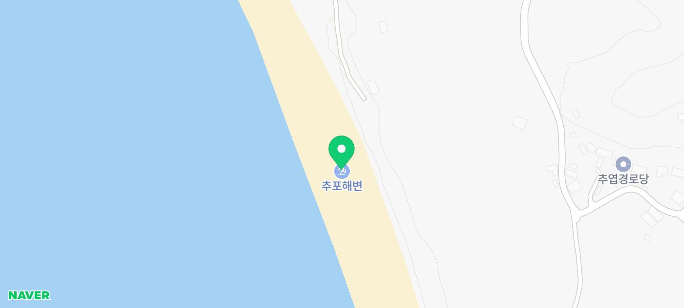 추포해변 위치 지도