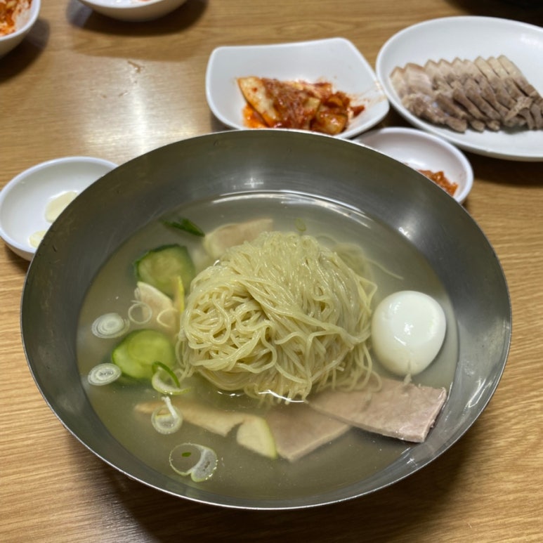 처음 맛본 진미평양냉면 물냉면