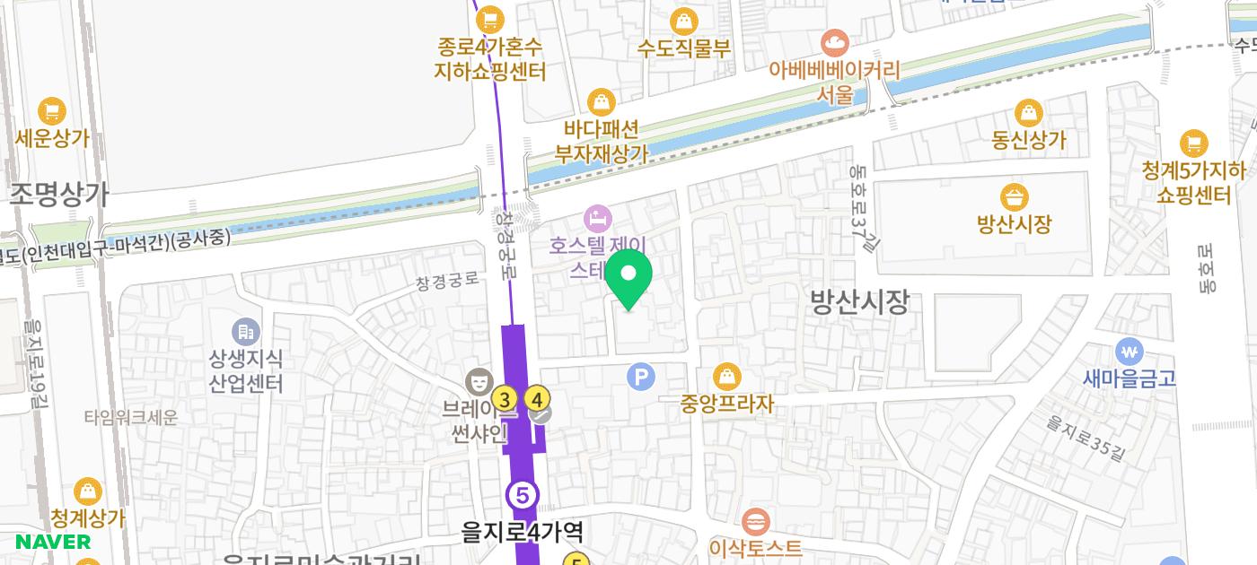 우래옥 위치 지도
