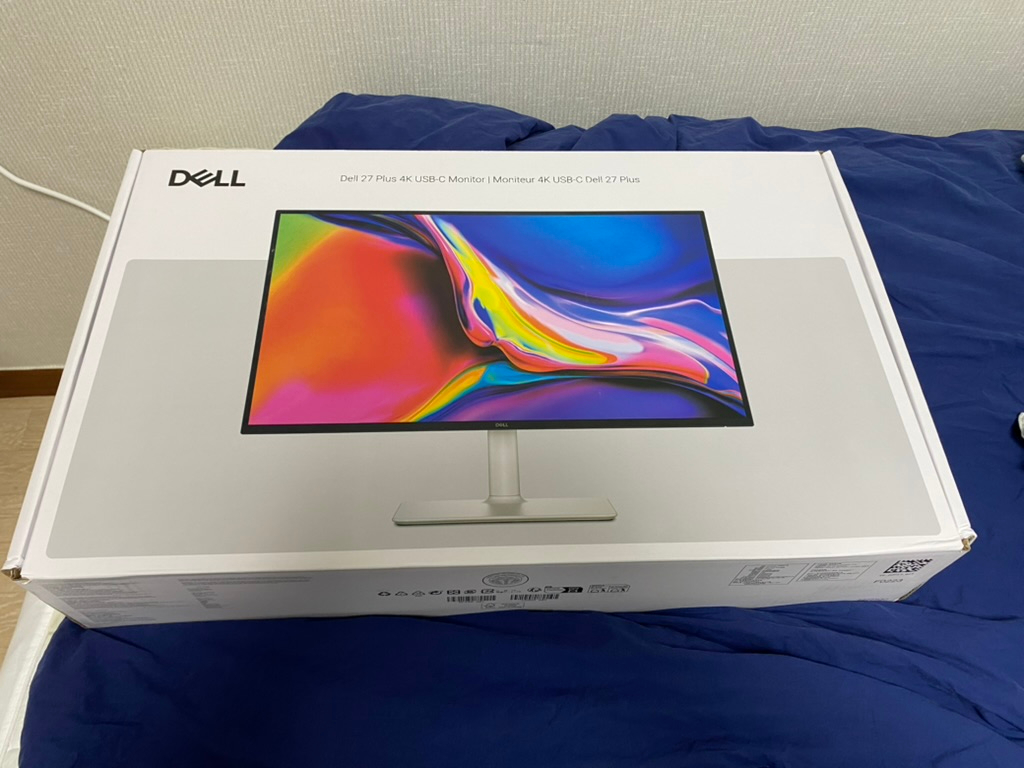 배송된 S2725QC 포장 상자