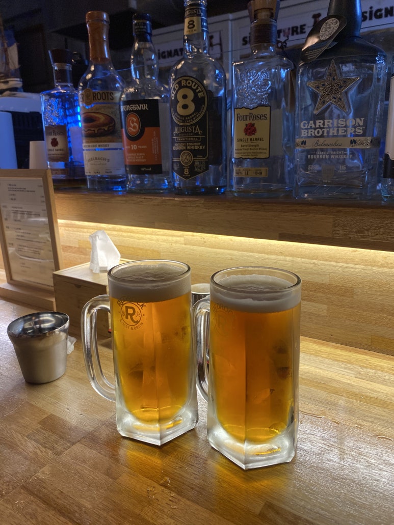 다른 날 마신 레드락 생맥주